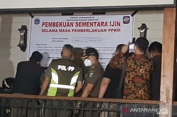 Satpol PP Jaksel tindak 22 tempat usaha yang langgar aturan PPKM Level 1