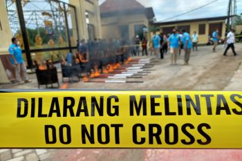 Polda Lampung musnahkan puluhan kilogram narkotika