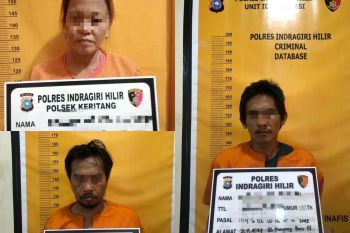 Perempuan di Inhil diamankan beserta tiga paket sabu