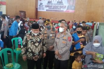 Realisasi vaksinasi Gebyar Sumdarsin di Polres Agam capai 5.938 orang