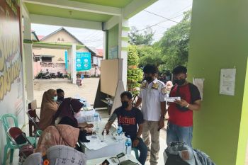 Sosialisasi BKO Ditresnarkoba Polda Sumbar tingkatkan cakupan vaksinasi di Pessel