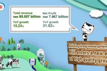 Yili Group reports operating revenue of RMB 85 billion in the first three quarters of 2021, with a net profit growth of over 30%