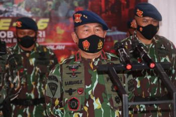 Suasana peringatan HUT Korps Brimob Polri Ke-76 di Kaltara
