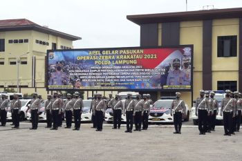 Kapolda Lampung pimpin apel Operasi Zebra Krakatau 2021