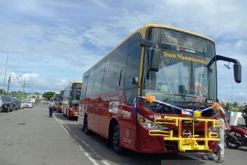 Pemprov Sulsel uji coba 22 bus berbasis digital di Makassar