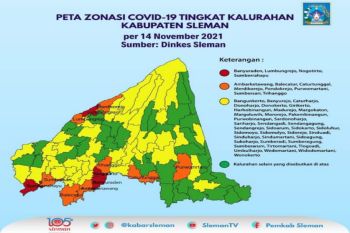 Satgas: Kelurahan zona hijau COVID-19 di Sleman naik 12,8 persen