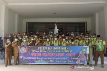 Bertarung di Pelalawan, Alfedri lepas 54 Kontingen Porseni PGRI Siak
