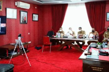Bupati Lampung Selatan ikuti rakor evaluasi penyerapan anggaran daerah tahun 2021