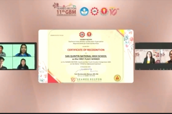 Powdered Taro Corms with Pulverized Eggshells as Flour Substitute wins RECFON’s Youth Creation 2021