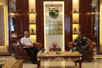 Sekjen Wantannas kunjungan ke Kodam XVII/Cenderawasih