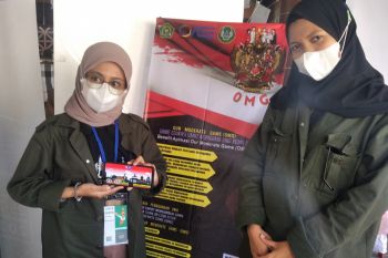 Mahasiswa UIN Prof Syaifuddin Zuhri Purwokerto memperkenalkan aplikasi game toleransi