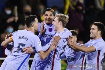 Liga spanyol-Barcelona raih kemenangan tandang pertama dengan tekuk Villarreal 3-1