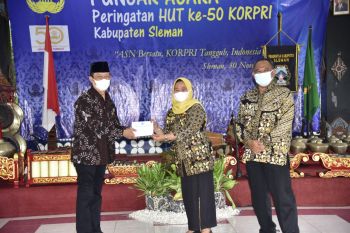 Bupati mendorong Korpri Sleman semakin kreatif dan penuh inovasi