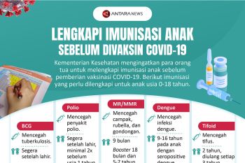 Lengkapi imunisasi anak sebelum divaksin COVID-19