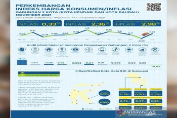 Inflasi 0,33 persen pada dua Kota di Sultra