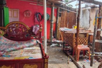 Sembilan rumah di Galesong Takalar rusak akibat terpaan angin kencang