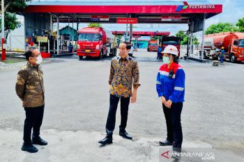Presiden Joko Widodo mendadak tinjau terminal BBM Sanggaran Denpasar