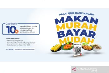 Bank Nagari sediakan promo makan murah bayar mudah lewat QRIS