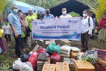 Respon cepat, Bluebird Lombok salurkan bantuan makanan untuk korban banjir