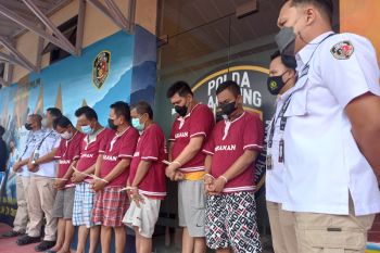 Polda Lampung tangkap enam tersangka pencurian truk