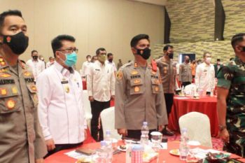 Sekda Lamsel hadiri rakor lintas sektoral kesiapan pengamanan Natal dan Tahun Baru 2022