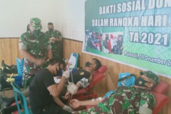 Kodim 1402 gandeng PMI Polewali Mandar gelar donor darah