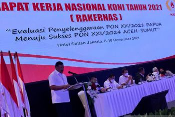 Rakernas KONI Pusat bahas penyempurnaan aturan mutasi atlet menjelang PON