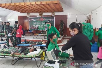 Kodim 1702 Jayawijaya bakti sosial sumbangkan 100 kantong darah