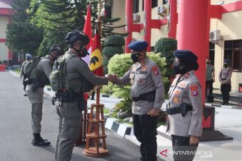 Brimob Polda Kalteng berangkatkan personel ke Papua