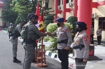 Brimob Polda Kalteng berangkatkan seratusan personel ke Papua