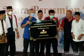 Pembangunan Masjid Nurul Hikmah pasca gempa Lombok Utara tuntas