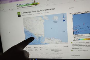 BMKG Lampung catat enam bulan terakhir intensitas gempa menurun