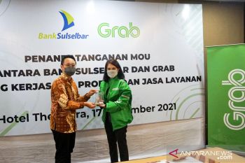 Bank Sulselbar dan Grab hadirkan kemudahan layanan bisnis kebutuhan harian