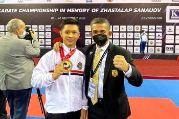 Kejuaraan Karate Asia 2021 - Indonesia sabet dua emas pada hari pertama