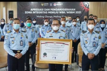 Kanwil Kemenkumham  Sumsel raih predikat bebas korupsi