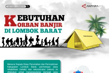 Kebutuhan korban banjir di Lombok Barat