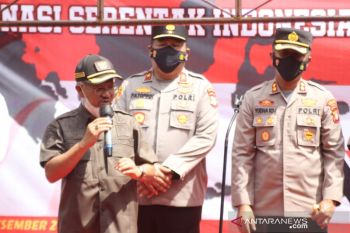 Bupati mengapresiasi Wakapolda Sulsel pantau vaksinasi massal di Jeneponto