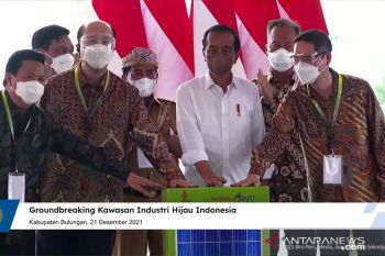 Jokowi mulai pembangunan kawasan industri hijau Kaltara