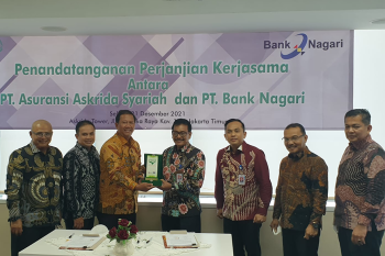 Bank Nagari tandatangani PKS dengan Askrida dan Askrida Syariah