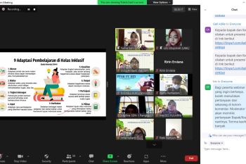 Tim pengabdian dosen pendidikan luar biasa UML adakan webinar 'Membangun Kelas Inklusif'