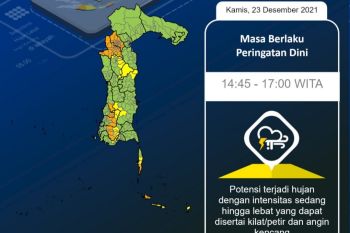 BMKG Makassar keluarkan peringatan dini prakiraan cuaca di Sulsel