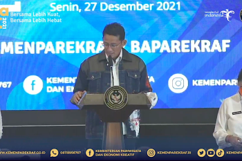 Sandiaga Uno: Realisasi investasi pariwisata 2021 capai Rp14,9 triliun
