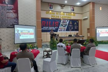 Polda Lampung paparkan kinerja 2021