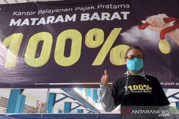Pertama kali dalam 10 tahun, penerimaan pajak KPP Pratama Mataram Barat tembus 100 persen