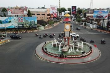 Sejumlah ruas jalan di Kota Bandarlampung ditutup jelang malam tahun baru