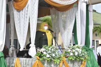 Bupati Masnah hadiri upacara hari amal bhakti di Kemenag Muarojambi