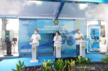 PLN hadirkan dua SPKLU di kantor Ditjen Ketenagalistrikan