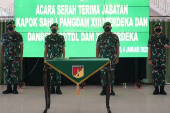 Pangdam XIII/Merdeka sertijab Danrem 132/Tadulako