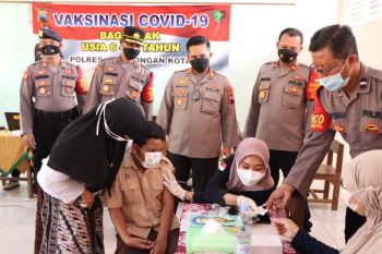 Polres Pekalongan Kota lakukan akselerasi vaksinasi anak 6-11 tahun