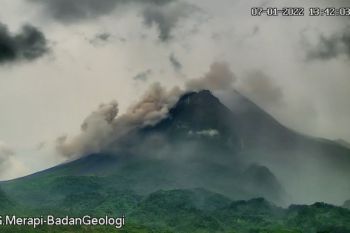Merapi dua kali luncurkan awan panas guguran terjauh 2,5 km